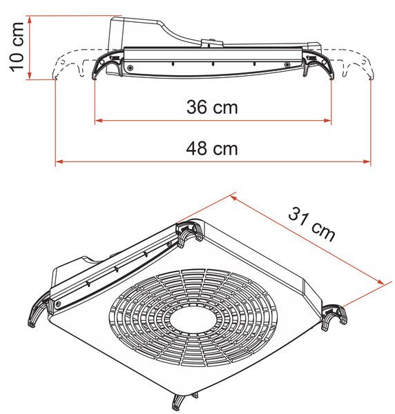 Kit turbo pentru trapa - ventilatorul pentru modernizare - EVONomad