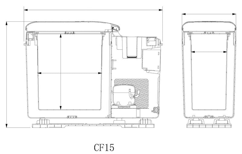 Lada frigorifica pentru compresor CabCooler 14 - 12 / 24 V - EVONomad