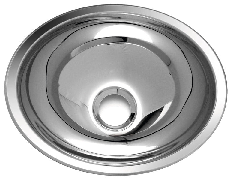 Lavoar oval din otel inoxidabil 340 - EVONomad