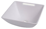 Lavoar patrat de design cu iluminare LED - alb - EVONomad