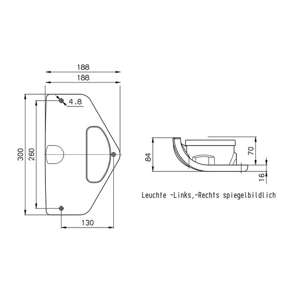 Lumina cu functii multiple L 2000 - Dreapta - EVONomad