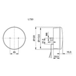 Lumina marsarier LED - rotunda - clara - EVONomad