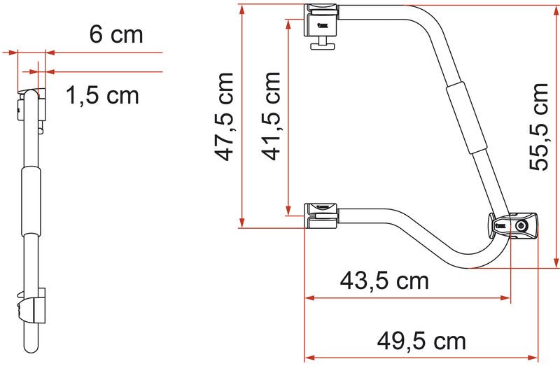 Maner de securitate Security 46 Pro - EVONomad