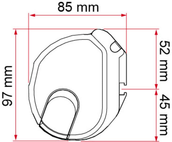Marchiza Fiamma Mark.F35 3.0 negru - EVONomad