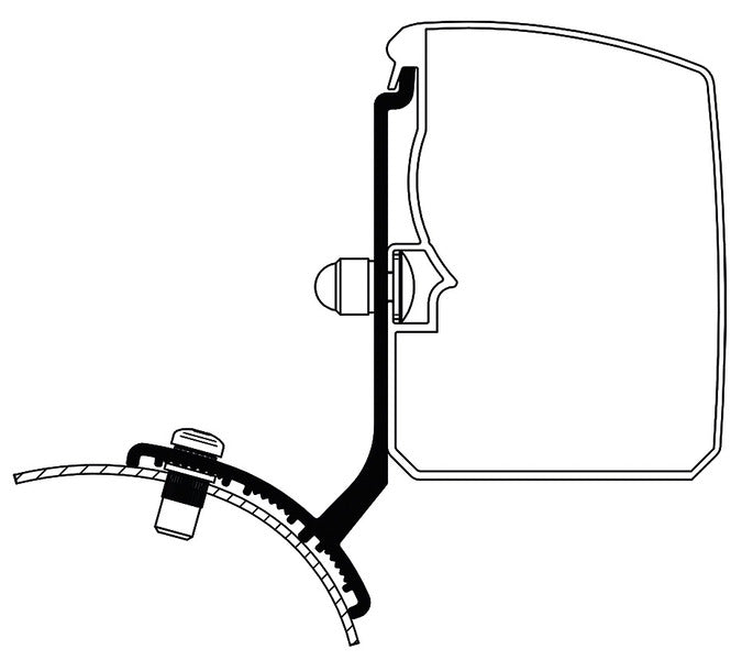Marchiza Thule 3200, adaptor Renault Trafic/Vivaro/Talento NV300 Fix - EVONomad