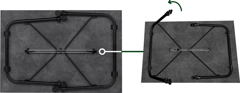 Masa de camping Tabylo Exterio 100 - Granite Design - EVONomad