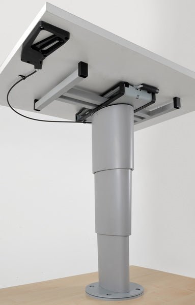 Masa de ridicare cu o singura coloana Primero Comfort - H 350 - 710 mm - gri argintiu - EVONomad