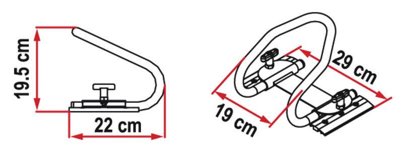 MotoWheel Chock Rear - sistem de blocare pentru roata din spate - EVONomad