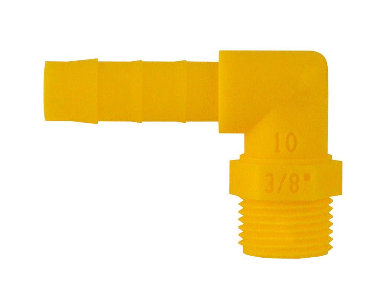Mufa de insurubare inclinata la 90° pentru furtun de 10 mm 3/8 alb - galben - EVONomad