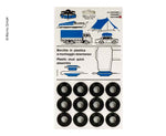 Ochiuri din plastic 15 mm, 12 buc - EVONomad