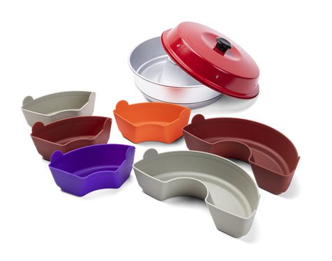 Omnia set 6 matrite silicon cuptor camping - EVONomad