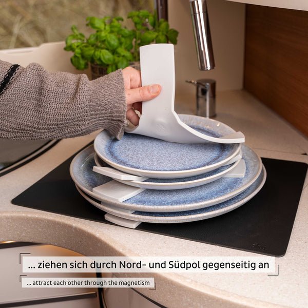 Pachet Magnet Sandwich Silwy - Gri - Set de 5 - EVONomad
