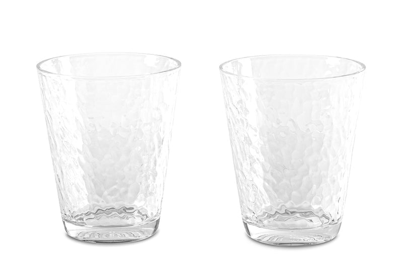 Pahare de apa, set de 2, cu finisaj ciocanit - EVONomad