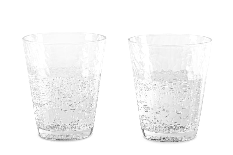 Pahare de apa, set de 2, cu finisaj ciocanit - EVONomad