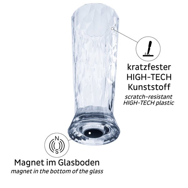 Pahare magnetice de bere din plastic 0,5 l - set de 2 - EVONomad