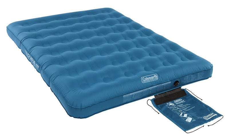 Pat cu aer Coleman DuraRest™ Double 198x137x22cm, albastru petrol - EVONomad