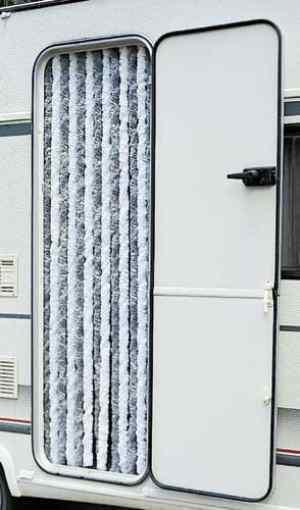 Perdea insecte polar 56 x 185 gri/alb - EVONomad