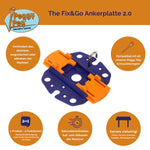 Placa de ancorare Fix&Go - set de 1 - EVONomad