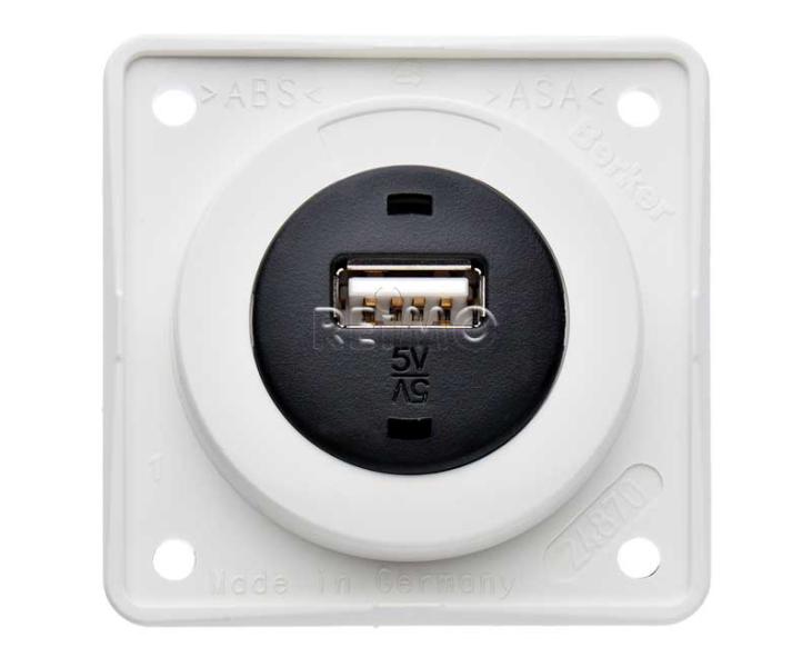 Priza USB incorporata, alb polar liber - EVONomad