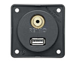 Priza USB/audio incorporata, antracit liber - EVONomad