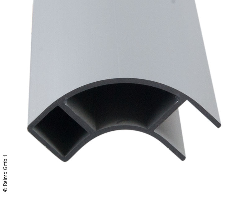 Profil de colt mobilier din aluminiu 2,2 m - deschis pe o parte - EVONomad