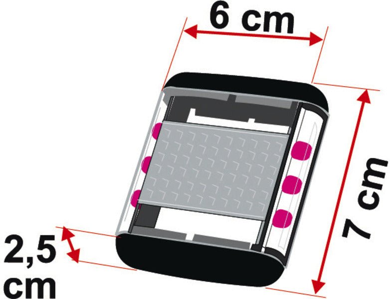 Protectie impotriva furtunii pentru copertine Fiamma, cu lumina solara LED de fixare - EVONomad