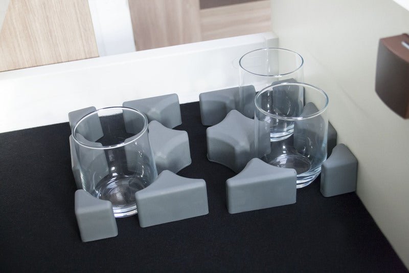 Purvario suport pentru pahare/pahare jos - set de 6 - EVONomad