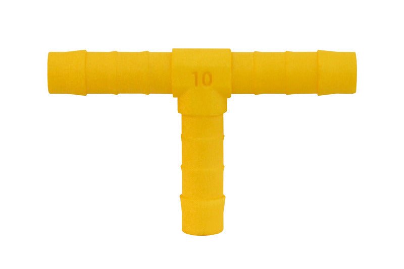 Racord T pentru furtun de 10 mm - alb - galben - set de 2 - EVONomad