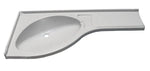 Raft lavoar coltar dreapta alb 840x375x150mm - EVONomad