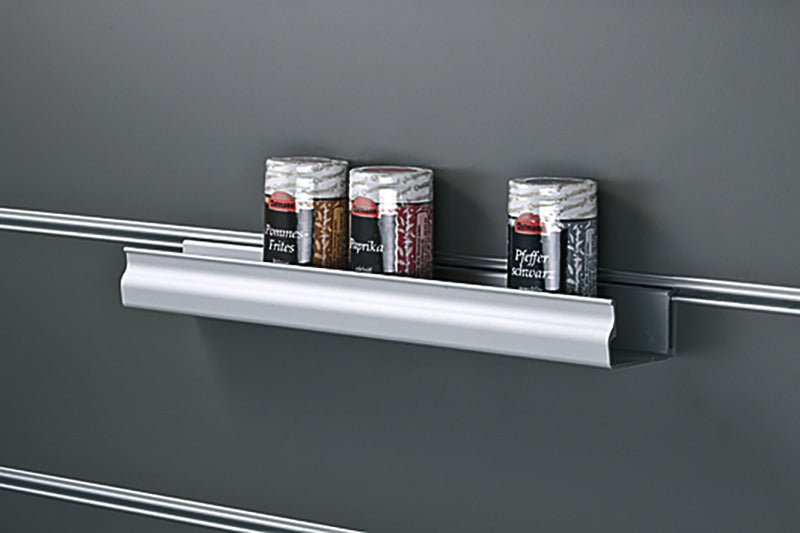 Raft pentru condimente argintiu 400x65x21mm, aluminiu - EVONomad