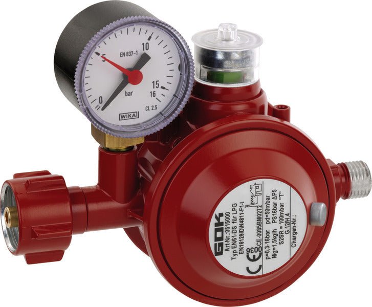 Regulator de presiune cu oprire termica si supapa de limitare a presiunii - 50 mbar - EVONomad