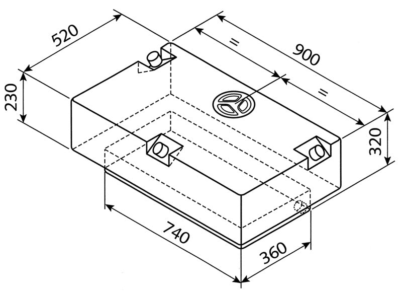 Rezervor de apa EV - 2201 - 124l - EVONomad