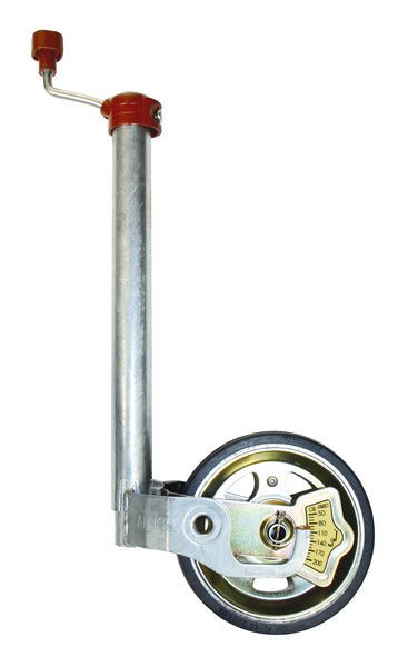 Roata suport 230 x 80 - Jante de otel - Anvelope din cauciuc - Cu indicator de sarcina la bara de tractiune - EVONomad