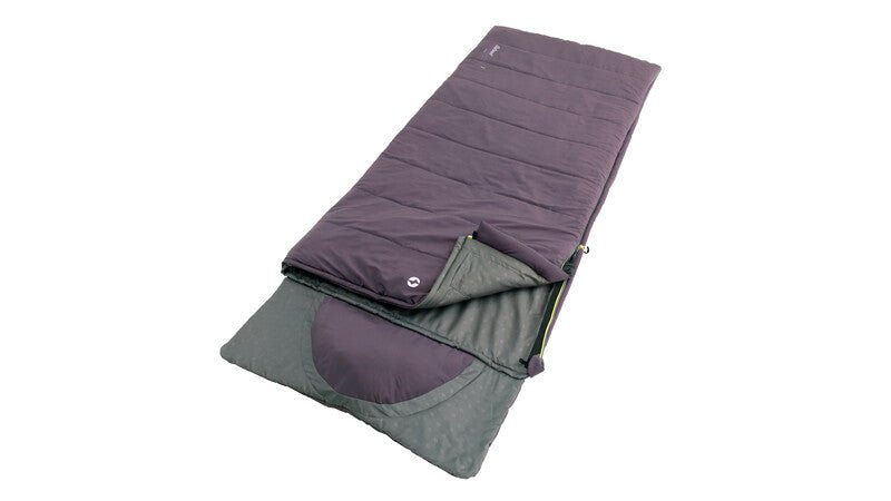 Sac de dormit patura Contour - Dark Purple - fermoar in dreapta - EVONomad