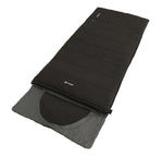 Sac de dormit patura Contour negru, 220x85cm, perna integrata - EVONomad