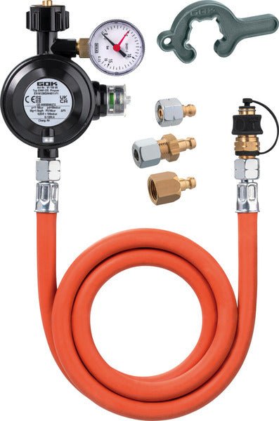 Set de conducte de furtun regulator cu regulator de joasa presiune tip EN 61 - EVONomad