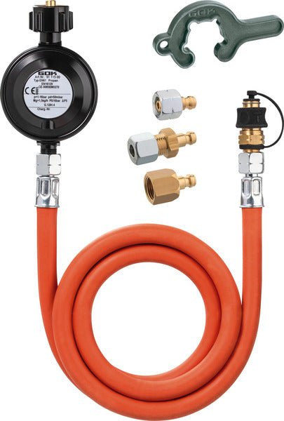 Set de conducte de furtun regulator cu regulator de joasa presiune tip EN 61 - DS - EVONomad