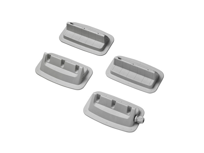 Set de fixare solar, set de 4 cu conducta de acoperis integrata, gri - EVONomad