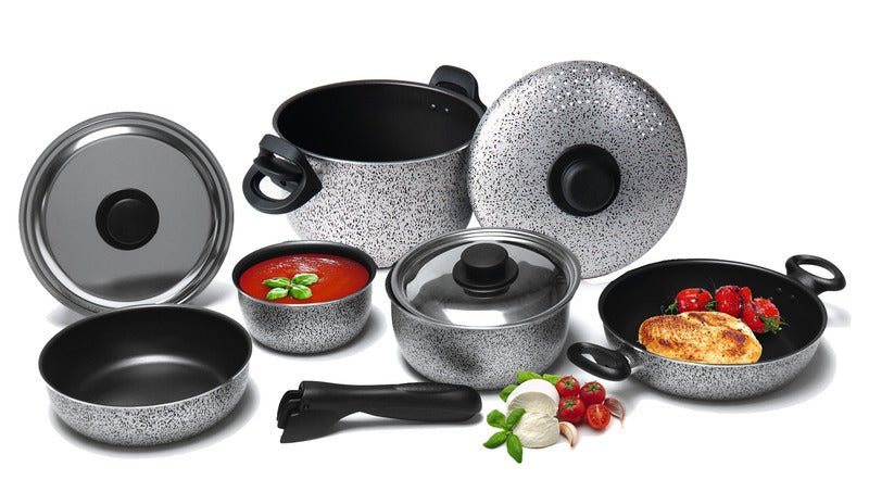 Set ghivece de camping din aluminiu Rocky - 9 piese - EVONomad