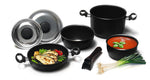 Set oale din aluminiu - negru - 7 piese - EVONomad