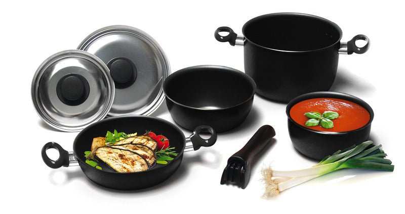 Set oale din aluminiu - negru - 7 piese - EVONomad