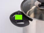 Set oale din inox Camp4 6 piese - cu manere pliabile si capac din sticla - EVONomad