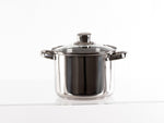 Set oale din inox Camp4 cu capac din sticla - 6 bucati - EVONomad