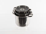 Set oale din inox Camp4 cu capac din sticla - 6 bucati - EVONomad