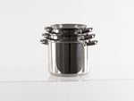 Set oale din inox Camp4 cu capac din sticla - 6 bucati - EVONomad