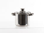 Set oale din inox Camp4 cu capac din sticla - 6 bucati - EVONomad