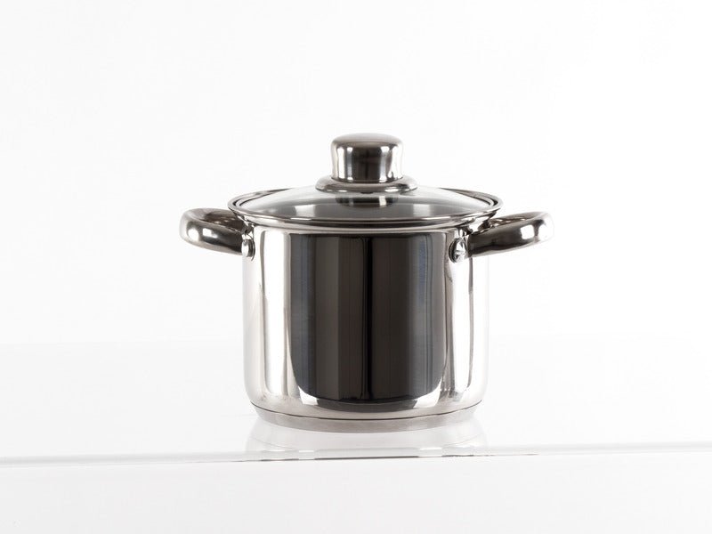 Set oale din inox Camp4 cu capac din sticla - 6 bucati - EVONomad