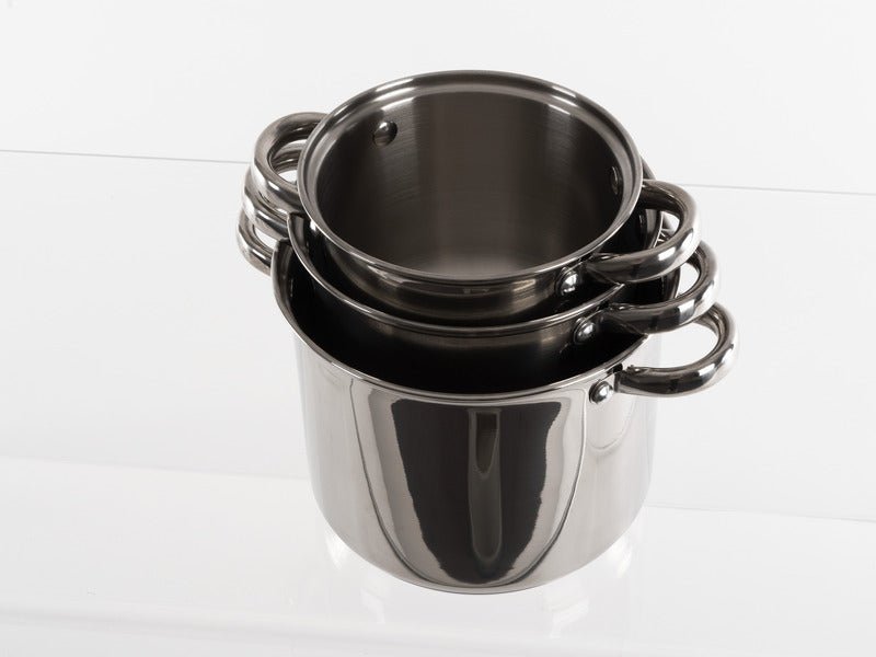 Set oale din inox Camp4 cu capac din sticla - 6 bucati - EVONomad