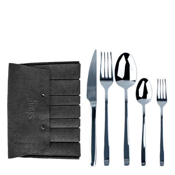 Set tacamuri de calatorie Silwy 5 piese, otel inoxidabil - EVONomad