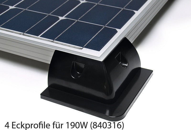 Seturi complete de module solare Fullblack - De la 100 pana la 190 W - EVONomad